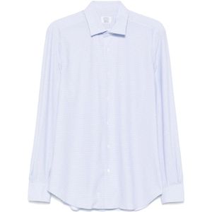 Mazzarelli, Heren, Overhemden, Blauw, Maat: XL