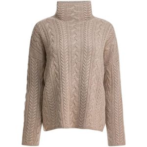 Max Mara, Dames, Truien, Beige, Maat: M Wol,