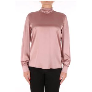 Max Mara Studio, Dames, Blouses & Shirts, Roze, Maat: S Katoen,
