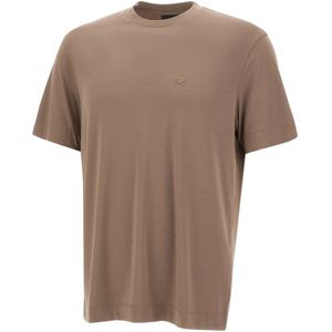 Emporio Armani, Heren, Tops, Bruin, Maat: M Modal,