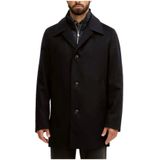 Hugo, Heren, Mantels, Zwart, Maat: M Wol,