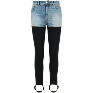 Coperni, Dames, Broeken, Blauw, Maat: M Denim,