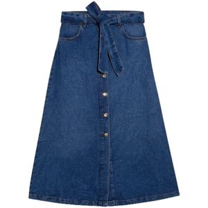 Liu Jo, Dames, Rokken, Blauw, Maat: W32 Denim,