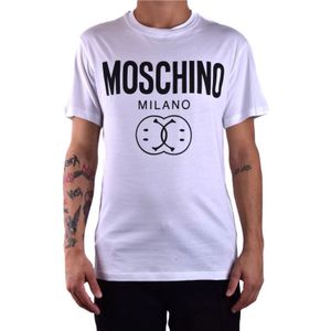 Moschino, Heren, Tops, Wit, Maat: L