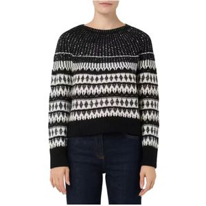 Pennyblack, Dames, Truien, Zwart, Maat: L Wol,