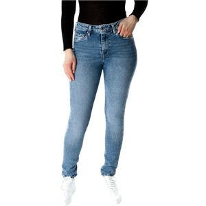 Pepe Jeans, Dames, Jeans, Blauw, Maat: W25 L32 Leer,