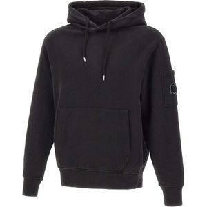 C.p. Company, Heren, Sweatshirts & Hoodies, Zwart, Maat: L Fleece,