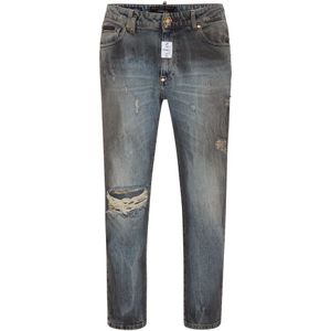 Philipp Plein, Heren, Jeans, Blauw, Maat: W29 Katoen,