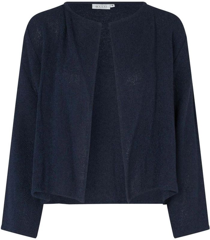 Masai - Majulitta Jackets - Cardigan - Blauw - Katoen