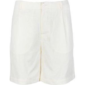 Daniele Alessandrini, Heren, Korte broeken, Wit, Maat: M Linnen,