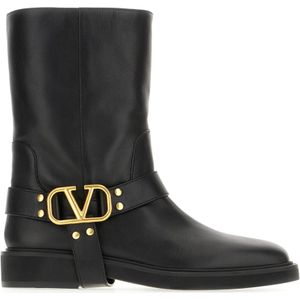 Valentino Garavani, Dames, Schoenen, Zwart, Maat: 38 EU Leer,