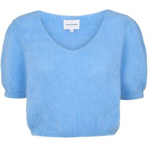 Americandreams, Dames, Truien, Blauw, Maat: S Wol,