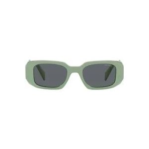 Gedurfde en stijlvolle Prada zonnebrillen voor vrouwen , Green , Dames , Maat: 49 MM