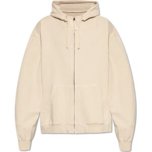 Maison Margiela, Heren, Sweatshirts & Hoodies, Beige, Maat: S Katoen,