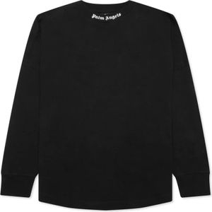 Palm Angels - Logo Mock Neck Longsleeve T-Shirt - Zwart - Katoen