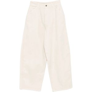 Lemaire, Dames, Broeken, Wit, Maat: S Katoen,