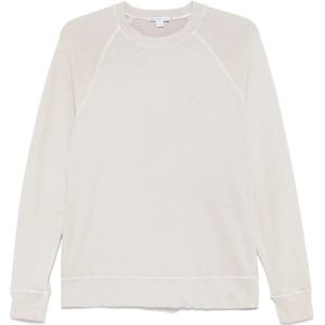 James Perse, Dames, Sweatshirts & Hoodies, Beige, Maat: XS Katoen,