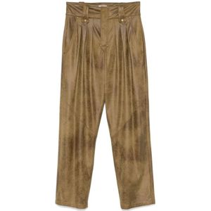 Isabel Marant, Dames, Broeken, Bruin, Maat: S Katoen,