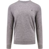 Ralph Lauren - Slim Fit - Wasbare Wollen Trui - Lichtgrijs - Heren