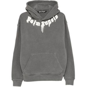 Palm Angels, Heren, Sweatshirts & Hoodies, Grijs, Maat: S