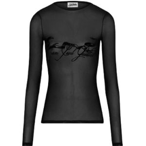 Jean Paul Gaultier, Dames, Tops, Zwart, Maat: XS Polyamide,