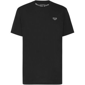 Philipp Plein, Heren, Tops, Zwart, Maat: 4XL Katoen,