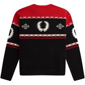 Fred Perry, Heren, Truien, Zwart, Maat: M Wol,