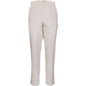 Ralph Lauren, Dames, Broeken, Wit, Maat: L Katoen,