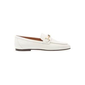 Tod's Witte Leren Mocassin met Gesp , White , Dames , Maat: 39 EU