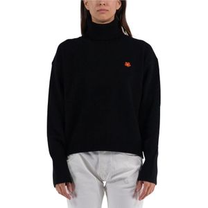 Kenzo, Dames, Truien, Zwart, Maat: L Wol,