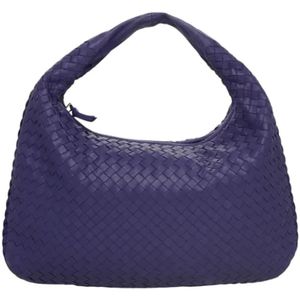 Bottega Veneta Vintage, Dames, Pre-owned, Paars, Maat: ONE Size Leer,