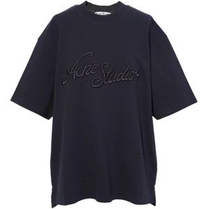 Acne Studios, Dames, Tops, Zwart, Maat: XS Katoen,