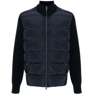 Herno, Heren, Jassen, Blauw, Maat: XL Wol,