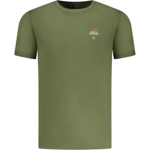 Aeronautica Militare, Heren, Tops, Groen, Maat: M Katoen,