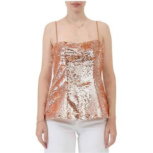 Sabina Musayev, Dames, Tops, Roze, Maat: M Poliester,