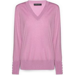 Elena Mirò, Dames, Truien, Roze, Maat: XS Wol,