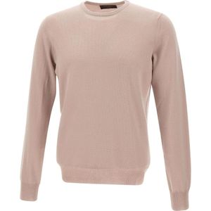 Gran Sasso, Heren, Truien, Roze, Maat: M Wol,