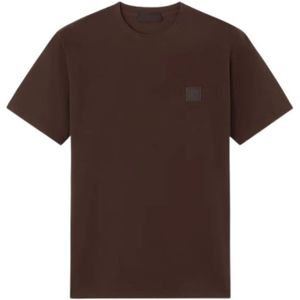 Stone Island, Heren, Tops, Bruin, Maat: M Katoen,