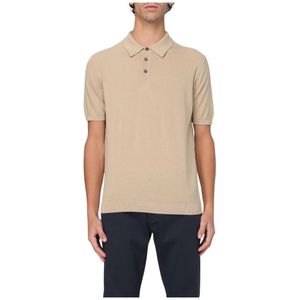 Roberto Collina, Heren, Tops, Beige, Maat: L