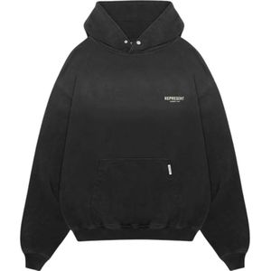 Represent, Heren, Sweatshirts & Hoodies, Zwart, Maat: M Katoen,
