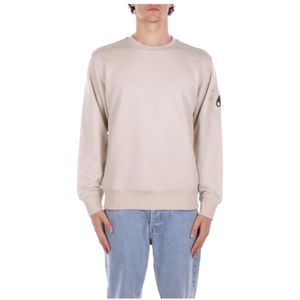 Moose Knuckles, Heren, Sweatshirts & Hoodies, Beige, Maat: S Katoen,
