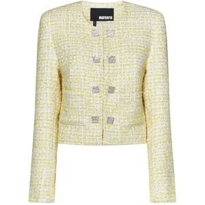 Rotate Birger Christensen, Dames, Jassen, Geel, Maat: S Tweed,