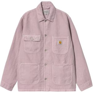 Carhartt Wip, Heren, Jassen, Paars, Maat: L Katoen,
