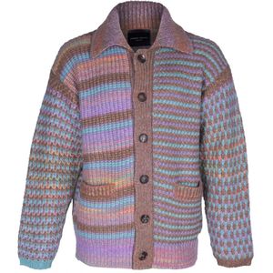 Roberto Collina, Heren, Truien, Veelkleurig, Maat: XL Wol,
