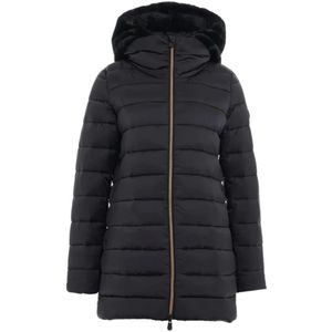 Save The Duck, Dames, Jassen, Zwart, Maat: 2XL Nylon,