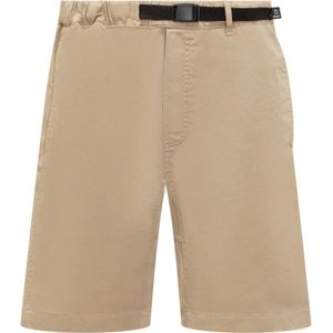 Woolrich, Heren, Korte broeken, Beige, Maat: S Katoen,