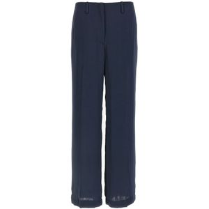 Theory, Dames, Broeken, Blauw, Maat: 2XS Satijn,