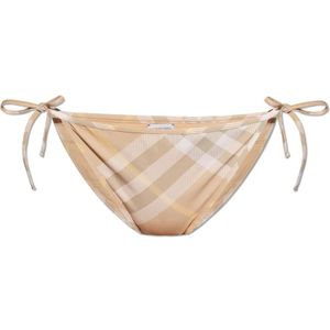 Burberry, Dames, Badkleding, Beige, Maat: L Polyamide,