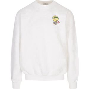 Casablanca, Heren, Sweatshirts & Hoodies, Wit, Maat: M