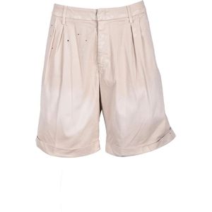 Dondup, Heren, Korte broeken, Beige, Maat: W33 Katoen,